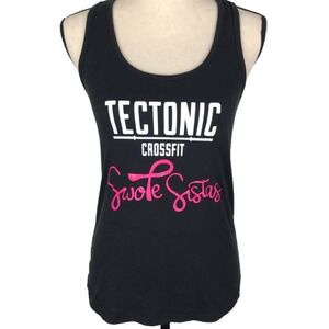 CrossFit Racerback Tank Top Techtonic Swole Sistas Workout Womens Sz Small